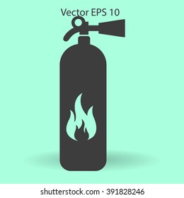 sign fire extinguisher used for other purposes vector icon