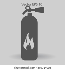 sign fire extinguisher used for other purposes vector icon