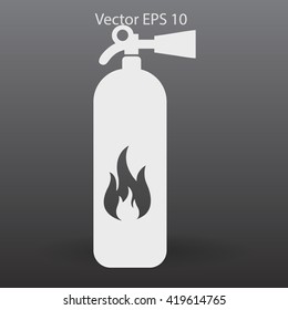 sign fire extinguisher used for other purposes vector icon