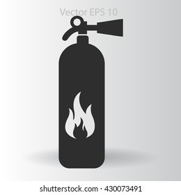 sign fire extinguisher used for other purposes vector icon