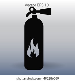 sign fire extinguisher used for other purposes vector icon