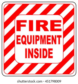 Sign of the fire extinguisher in vector, isolated over white