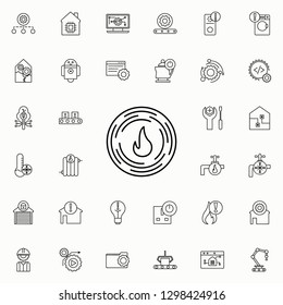 sign of fire icon. Automation icons universal set for web and mobile