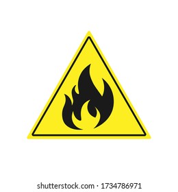 Señal de fuego. Ilustración vectorial eps 10