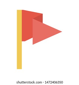 sign flag glyph flat vector icon