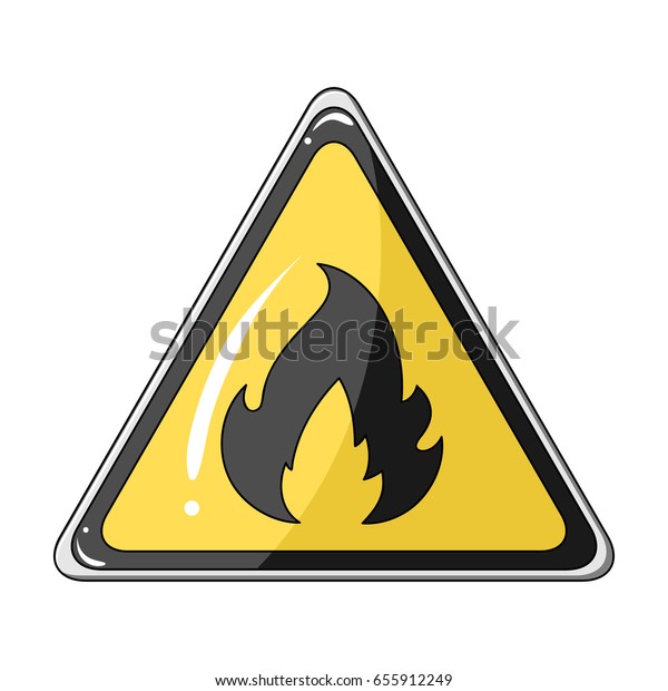 Sign Flammability Single Icon Cartoon Style Stock Vector (Royalty Free ...