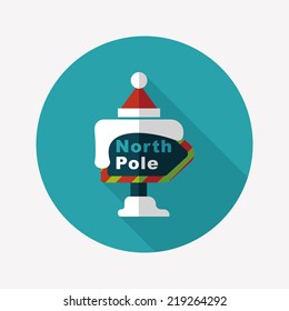Sign flat icon with long shadow,eps10
