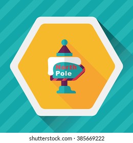 Sign flat icon with long shadow,eps10