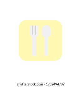 Sign, fork, spoon icon. Simple color vector elements of shopping center icons for ui and ux, website or mobile application