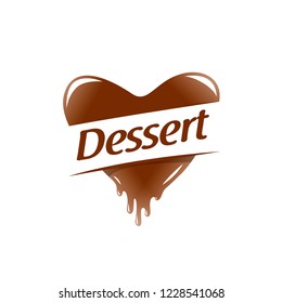 sign in the form of sweet food. Vector illustration.