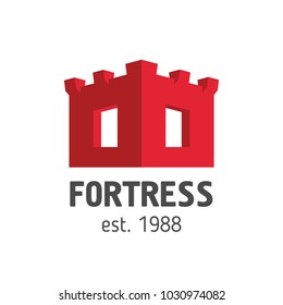 Sign of fortress, reliability, strength, security