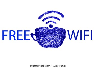 Sign of free internet connection 