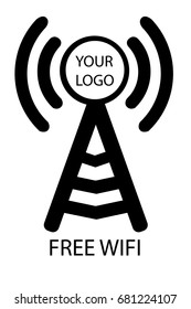 Sign, Free Internet Connection with Your Logo Placement Area