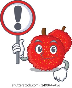 With sign fresh bayberry fruit in mascot basket