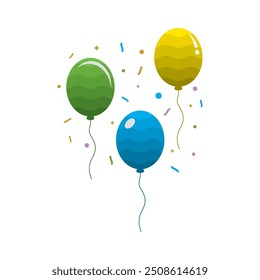 sign of full color balloon logo vector icon illustration design 