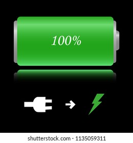 sign of a full phone battery