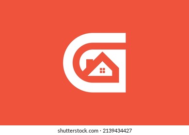 Sign G house logo Design. Letter G home logo design vector. Abstract logo design for real estate company business.