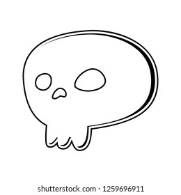 sign in the game skull icon. Element of Game for mobile concept and web apps icon. Thin line icon for website design and development, app development