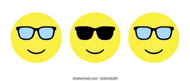 Sign with glasses. Vector illustration.