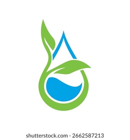 Diseño de ilustración de icono de Vector de logotipo hidropónico verde 