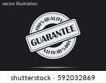 Sign guarantee vector illustration eps10. Sticker 100 percent quality 