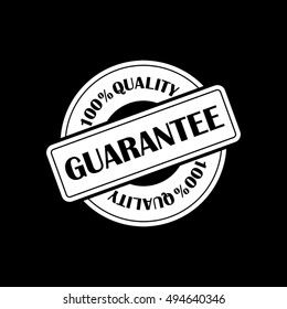 Sign guarantee vector illustration eps10. Sticker 100 percent quality.