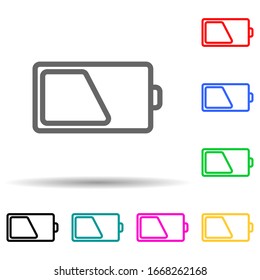 sign half charge icon. Element of simple icon for websites, web design, mobile app, info graphics. Thick line icon for website design and development, app development