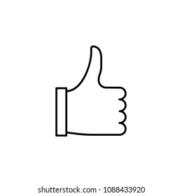 sign with hand excellent icon. Element of success and awards for mobile concept and web apps. Detailed sign with hand excellent icon can be used for web and mobile. Premium icon on white background