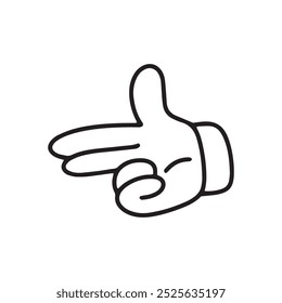 sign hand gesture love element stock
