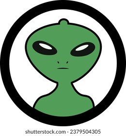 The sign has aliens in space