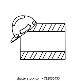 sign with helmet icon 