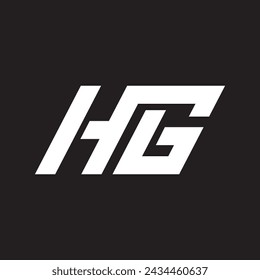 sign of hg letter vector icon illustration design 