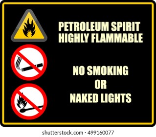 Sign Highly Flammable