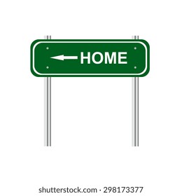 Sign home