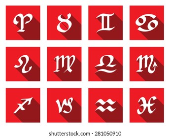 Sign Horoscope with shadow