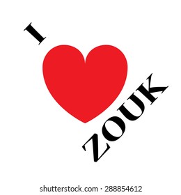 Sign "I love zouk"