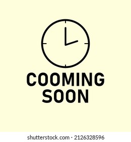 Sign icon is coming soon, with a flat black color. Good for the opening of an event.