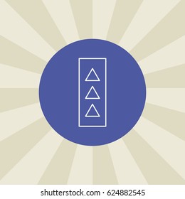 up sign icon. sign design. background