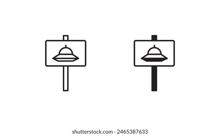 Zeichen-Icon-Design mit weißem Hintergrund Stock Illustration