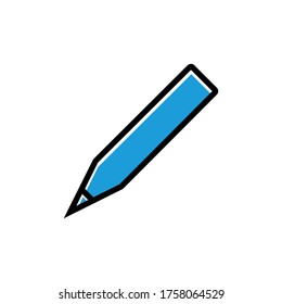 sign up icon, edit icon, pencil vector symbol illustration flat. design template vector