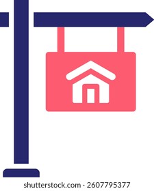 Sign Icon Fill Vector Illustration