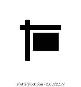 sign Icon. Flat style design isolated on white background. Vector illustration