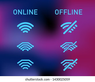 Sign Icon Online And Offline