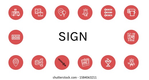 sign icon set. Collection of Food truck, Picture, Location pin, Sick, Information, Print cylinder, Star, Hosting, Katana, Love, Cocktail, Wrestler, Scoreboard, Painter icons