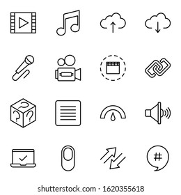 Sign icon set. Collection of high quality outline web pictograms in modern flat style. Black sign symbol for web design and mobile app on white background. Line logo EPS10