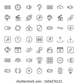 Zeichnen Sie Symbol-Set. Kollektion hochwertiger Umrisspiktogramme im modernen Flachstil. Black Sign Symbol für Webdesign und mobile App auf weißem Hintergrund. Linienlogo EPS10