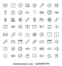 Sign icon set. Collection of high quality outline web pictograms in modern flat style. Black sign symbol for web design and mobile app on white background. Line logo EPS10