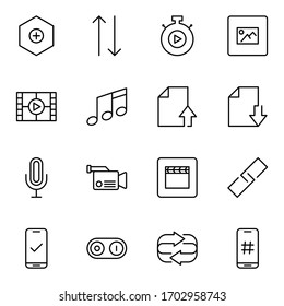 Sign icon set. Collection of high quality outline web pictograms in modern flat style. Black sign symbol for web design and mobile app on white background. Line logo EPS10