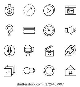 Juego de iconos de signo. Colección de pictogramas web de alto nivel en estilo plano moderno. Símbolo de signo negro para diseño web y aplicación móvil sobre fondo blanco. Logo de línea EPS10
