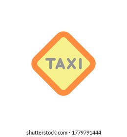 Icono de firma. Elementos de vector de color simples de los iconos del servicio de taxi para ui y ux, sitio web o aplicación móvil